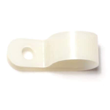 Midwest Fastener Cable Clip, Nylon, Natural, 3/8 in L, 20 PK 64204